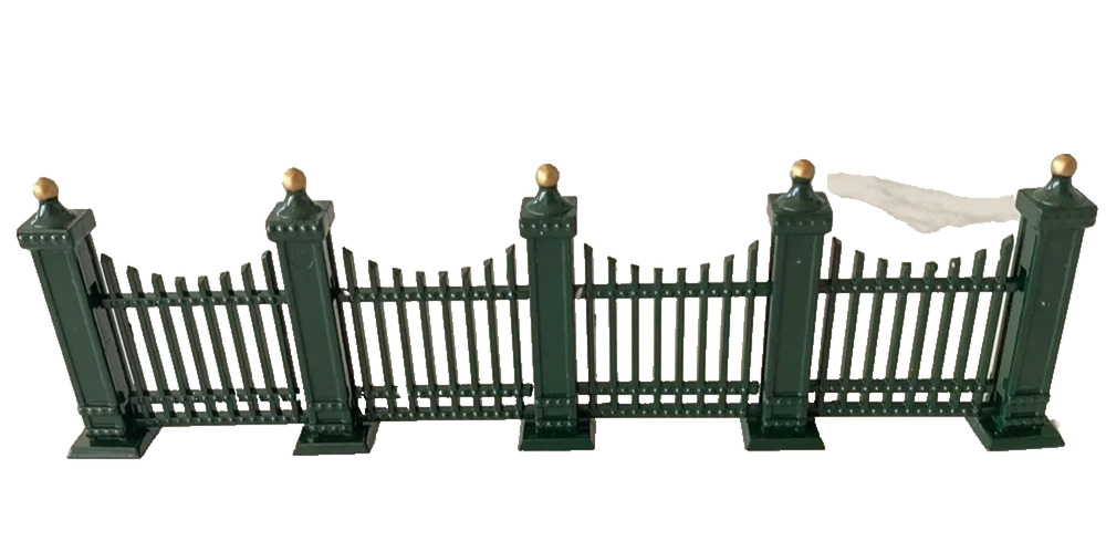 Dept 56 Village wrought iron fence extensions 9 piece Set